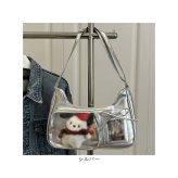 推し活 バッグ ぬいショルダー 通販 ミニショルダーバッグ クリアポケット 推し活グッズ オタ活 ぬいぐるみショルダー ショルダーバック 斜めがけバッグ 見せバッグ トレカケース デコバッグ かばん バック 小さめかばん シンプル レディースバッグ おしゃれ