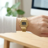 箱なし カシオ 腕時計 レディース CASIO ゴールド デジタル レトロ 小さめ メタル ストップウォッチ アラーム LEDライト 海外モデル 逆輸入 ヴィンテージ シンプル 上品 通勤 通学 誕生日 プレゼント ギフト 成人 卒業 入学