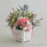 プリザーブドフラワー ナチュラルバスケット | 母の日 誕生日 記念日 誕生祝い プレゼント ギフト 贈り物