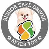カーサイン 高齢者マーク SENIOR SAFE DRIVER シーポメ マグネット 強力 直径13cm 肉球 日本製 車 ステッカー
