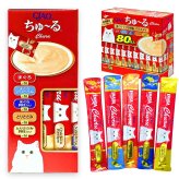 2箱セット CIAO ちゅ?る まぐろ とりささみ バラエティ 160本 80本入×2箱 いなば 猫 おやつ 水分補給 キャットフード チャオちゅーる 大容量 まとめ買い ストック 小分け 食べきり 14g 5種 フレーバー アソート 160本入り 緑茶エキス配合 いなばペットフード