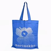 【名入れ無料】マリメッコ marimekko トートバッグ Vankka Unikko ウニッコ ファブリックバッグ レディース ブルー 93981 093981 580 北欧デザイン ホワイトデー