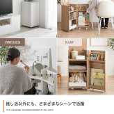 推し活 棚 推し活収納 ワゴン 隠す 収納 グッズ収納 Piilo ピーロ サイドテーブル ラック ドレッサー コンパクト 省スペース 隠しキャスター うちわ ペンライト ディスプレイ DVD CD B5 漫画 コミック 雑誌 アクスタ 可動 目隠し