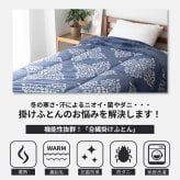 あったか 掛けふとん 蓄熱 抗菌防臭 防ダニ わた マイクロファイバー フランネル シングル 150cm 210cm 秋冬用 保温 合繊 掛け布団 布団 キルトケット 暖かい 洗える 洗濯可能 Easy warm わた使用 韓国インテリア おしゃれ かわいい エンジ ネイビー 丸八真綿 送料無料