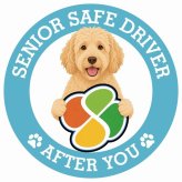 カーサイン 高齢者マーク SENIOR SAFE DRIVER ラブラドゥードル ステッカー シール 直径13cm 肉球 日本製 車