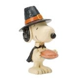 ジム ショア Jim Shore スヌーピー ウィズ パンプキンパイ ミニ 置物 フィギュア 人形 6018514 Peanuts インテリア ＜ハロウィン＞