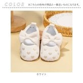 ベビーシューズ 女の子 通販 ベビー シューズ ファーストシューズ 赤ちゃん 靴 女子 おしゃれ リボン付き ハート 刺繍 室内履き かわいい ソフトソール お宮参り お祝い 出産祝い ギフト 柔らかいソール 滑り止め付き ベビー靴 子供靴 ベビーファッション
