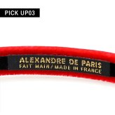 アレクサンドル ドゥ パリ カチューシャ レディース ブランド ALEXANDRE DE PARIS マシェールエラ THB-17404-10-R レッド ヘアアクセサリー