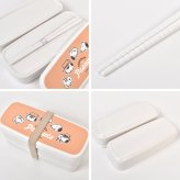弁当箱 2段 スヌーピー SNOOPY お弁当箱 レンジ対応 2段弁当 スリム 子供 大人 女子 640ml 日本製 かわいい おしゃれ シンプル 女の子 小学生 中学生 高校生 箸付き ランチボックス 二段弁当箱 大容量 キャラクター 洗いやすい 通勤 通学 小学校 遠足 オレンジ コンパクト