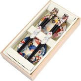 【ギフト対応無料】華友禅ペア箸＆小皿 桜蝶＆青海波 ※送料無料(北海道・沖縄は除く)