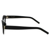 サンローラン Saint Laurent サングラス アジアンフィット UVカット アイウェア キャットアイ フォックス SL M148/F-001 メンズ レディース ユニセックス ブラック 国内正規品