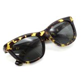 バーバリー BURBERRY サングラス アジアンフィット UVカット アイウェア キャットアイ 0BE4435F 410687 53 メンズ レディース ユニセックス イエローハバナ+ダークグレー 海外正規品
