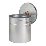 昔ながらの米びつ 30kg トタン 米びつ 米櫃 丸型　送料無料