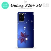 SC-52A SCG02 Galaxy S20+ 5G スマホケース ハードケース 雪 B 紺 メンズ レディース nk-s20p-638