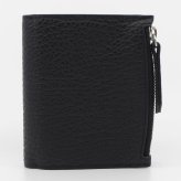 メゾン マルジェラ　Maison Margiela　二つ折り財布　SA1UI0023 P4455 T8103　ブラック　グレインレザー　4ステッチ フリップフラップ ウォレット　コンパクト財布　ミニウォレット