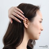 ステンレス ぷっくり ニュアンスイヤーカフ 不規則 かわいい メタルイヤーカフ シンプル 小ぶり ゴールド 18KGP シルバー 片耳1点 プチプラ 耳の穴不要 痛くない レディース 女性 金属アレルギー対応フェイクピアス ノンホール イヤリング
