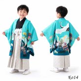 七五三 着物 男の子 5歳 袴 PO-112 購入 販売 鷹兜松 鷹 兜 男児 753 羽織袴 羽織 袴セット 男の子袴 セット 和装 レトロ 龍 子供 五歳 5才 お正月 ボーイズ