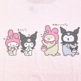 サンリオ マイメロディ＆クロミ × なんでもいきもの Tシャツ(M) ライトピンク アパレル Sanrio 送料込み