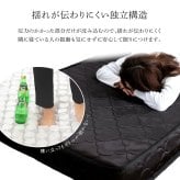 ベッド 寝具 パイン材高さ2段階調整脚付きすのこ ポケットコイルマットレスセット(ダブル)