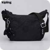 キプリング ショルダーバッグ レディース ブランド Kipling ガブ S ロゴ ワンポイント 無地 KI4493-P39 Black Noir 黒