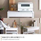 レンジ台 キッチン収納 ヴィンテージ調 レンジラック 幅60cm コンセント キャスター付き スライド棚 アイアン レンジボード キッチンラック ラック おしゃれ 新生活