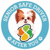カーサイン 高齢者マーク SENIOR SAFE DRIVER ファレーヌ ステッカー シール 直径13cm 肉球 日本製 車