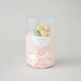 Lien de famille ギンガムチェックスタイとお花のラトル ベビーケーキ おむつケーキ 日本製 ベビーギフト 出産祝い プレゼント
