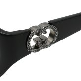 グッチ GUCCI サングラス アジアンフィット アイウェア UVカット スクエア GG1826SK-004 メンズ レディース ユニセックス ブラック+グレー 国内正規品