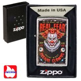 【名入れ】送料無料 zippo ジッポーライター USオリジナルZIPPO 2025 ピエロ柄 INSANE CLOWNS ストリートクローム プリント加工 個性的 ホラー 狂気 おしゃれ ギフト プレゼント[zZ207-125618]
