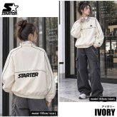STARTER スターター スタンドブルゾン レディース メンズ sbm-6253トラックジャケット ナイロン タスラン メッシュ裏地 パイピング ワッペン ロゴ 刺繍 ジップアップ オーバーサイズ ストリート ヒップホップ ダンス M L XL 2026FW Karlas