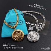 ステンレス ロケットネックレス HIPHOP ダブル喜平チェーンネックレス ロケットペンダント クラウンネックレス 写真 記念 思い出 50cm 60cm ゴールドネックレス 18KGP シルバー 王冠 6面カット メンズ 男性 金属アレルギー対応