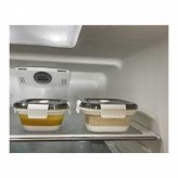 Felio たためるシリコン保存容器 角型 500ml F21691 弁当箱 ランチボックス 折りたたみ コンパクト 保存容器 シリコン製 おしゃれ シンプル キッチン用品 密閉 漏れにくい