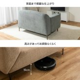 3WAYソファ 幅122～160cm×奥行84cm×高さ77.5cm(座面高:40cm) コンパクト リビング 一人暮らし 天然木 スチール ポリエステル ウレタンフォーム Sバネ 組立品 気分やシーンに合わせた心地よい空間をつくれます ベージュ 新生活