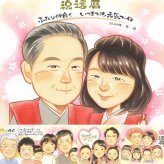 還暦のプレゼントに、似ているだけでなく、雰囲気まで大切に描きます。下書き確認ができるので、安心して贈れます。 似顔絵 贈り物 還暦祝い プレゼント ギフト 名入れ 手描き 還暦 記念 お祝い 誕生日 おばあちゃん 祖父 おじいちゃん 祖母 下書き確認 修正無料 名入れ 実績多数 似てる 喜ばれる 宝物 一生もの 長寿 還暦 傘寿 長寿祝い 引っ越し 喜寿祝い キレイ 大量注文 ウェディングギフト