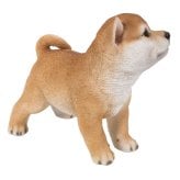 置物 woobia ウービア 日本犬 上向き秋田犬 子犬 幅19cm 立ち姿 和風 リアル 本物そっくり イギリス生まれ 職人手彩色 縁起物 戌年 玄関 インテリア 新築祝い 引っ越し祝い 開店祝い 出産祝い 誕生日 お祝い ギフト プレゼント 犬好き 秋田犬好き