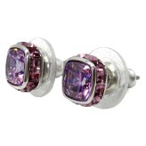スワロフスキー swarovski ピアス アクセサリー 誕生石 2月 5660797 Birthstone バースストーン スタッドピアス レディース パープル 海外正規品