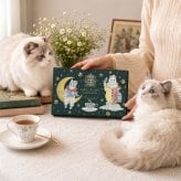 クリスマスギフト 秋冬ギフト お歳暮 お配りギフト 誕生日 アドベントカレンダー 「24days紅茶アソート」（猫）
