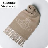 ヴィヴィアン ウエストウッド マフラー メンズ レディース ブランド Vivienne Westwood ロゴ W01MK-C405 CAMEL ビビアン
