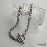 ステンレス マンテルネックレス チェーンネックレス シルバー 4サイズ シンプル 存在感 メタル お洒落 レディース 女性 金属アレルギー対応