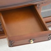 テレビ台 テレビボード 幅180cm アンティーク調 おしゃれ ローボード 大型 完成品 木製 引き出し 脚付き 収納家具 天然木 彫刻 PALMAアンティークブラウン マホガニーのTVボード180 ヨー 新生活