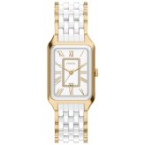 フォッシル FOSSIL 腕時計 レディース RAQUEL デイト アナログ ステンレススチール＆ホワイトセラミック ウォッチ CE1136【2026 新作】