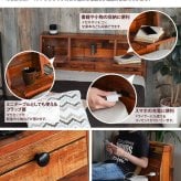 ベッド 寝具 シングル 収納 フレームのみ 木製引出し付 大容量 収納付き棚付き コンセント付き 照明 ライト付き ヴィンテージ風 モダン レトロ 北欧 西海岸 ブルックリン おしゃれ