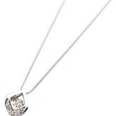 ダイヤモンド ネックレス 一粒 K18 ホワイトゴールド 0.1ct ダンシングストーン 雫 ドロップ ペンダント 揺れるダイヤ レディース アクセサリー ギフト