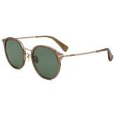 マックスマーラ Max Mara サングラス ノーズパッド UVカット アイウェア ボストン ウェリントン MM0147-K/S 45A 54 メンズ レディース ユニセックス ブラウン（クリア）+グリーン 海外正規品
