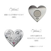 グリーンマーカー ゴルフマーカー ハート 名入れ 刻印 無料 誕生石入れ可 シルバー925 還暦祝 強力 ネオジウム磁石 オリジナル ハワイアンジュエリー BY THE SEA バイザシー 彼女 妻 女性 レディース 誕生日 プレゼント ハロウィン 【品番：GOLF-M-002】