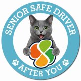 カーサイン 高齢者マーク SENIOR SAFE DRIVER コラット マグネット 強力 直径13cm 肉球 日本製 車 ステッカー