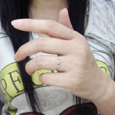 オパール 馬蹄 指輪 ホースシュー リング K10
