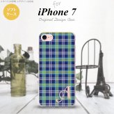 【iPhone7】【スマホケース/スマホカバー】【アイフォン７】iPhone7 スマホケース ケース アイフォン７ ソフトケース イニシャル チェックB 青 nk-iphone7-tp438ini【メール便送料無料】