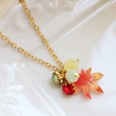 もみじ紅葉ネックレス 【日本製】秋