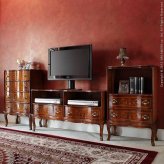 イタリア 家具 ヨーロピアン ヴェローナクラシック 猫脚テレビボード W110cm 猫脚 リビング ヨーロッパ家具 クラシック 輸入家具 アンティーク風 イタリア製 ブラウン おしゃれ 高級感 エレガント 木製 天然木 リモート テレワーク 在宅 新生活